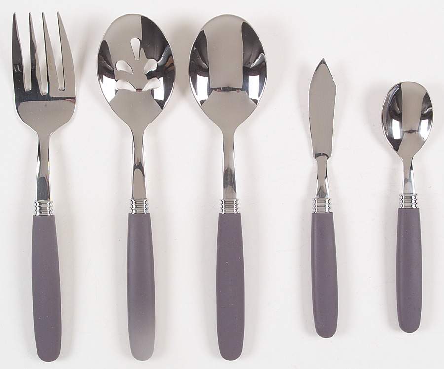 Colorwave Purple (5 Piece) Flatware Serving Set by Noritake-1