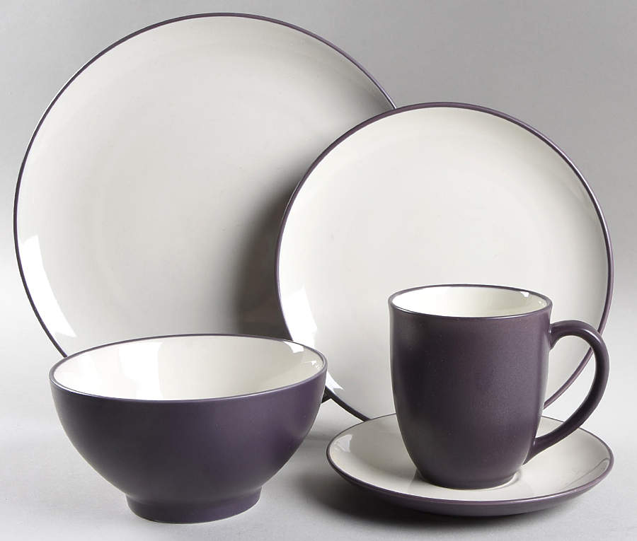 Colorwave Purple 5 Piece Place Setting by Noritake-1