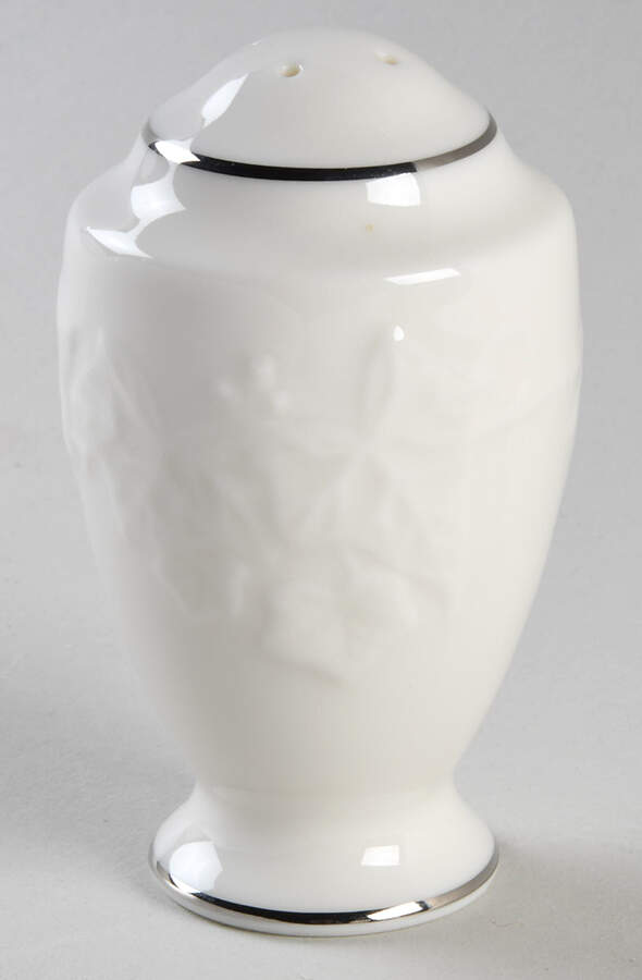 Halls of Ivy Platinum Pepper Shaker by Noritake-1