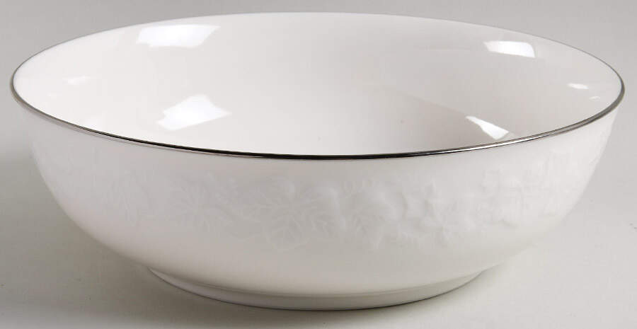 Halls of Ivy Platinum 9" Round Vegetable Bowl by Noritake-1