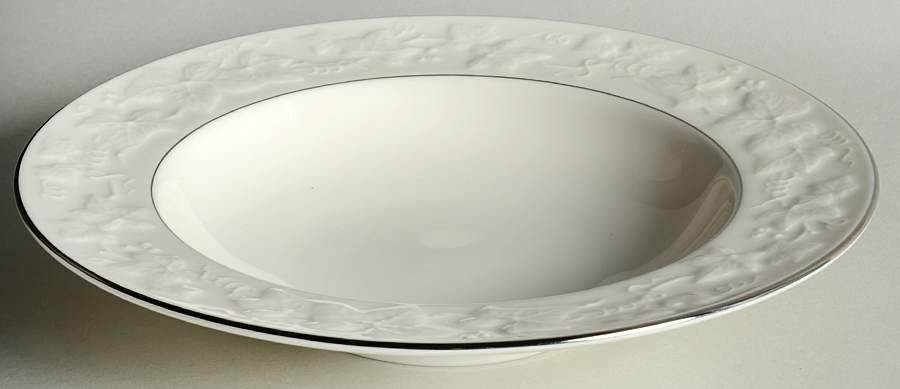 Halls of Ivy Platinum Rim Soup Bowl by Noritake-1