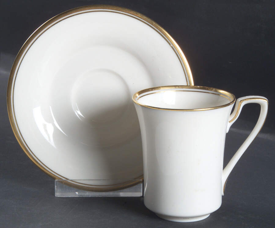 Golden Traditions Flat Demitasse Cup & Saucer Set by Noritake-1