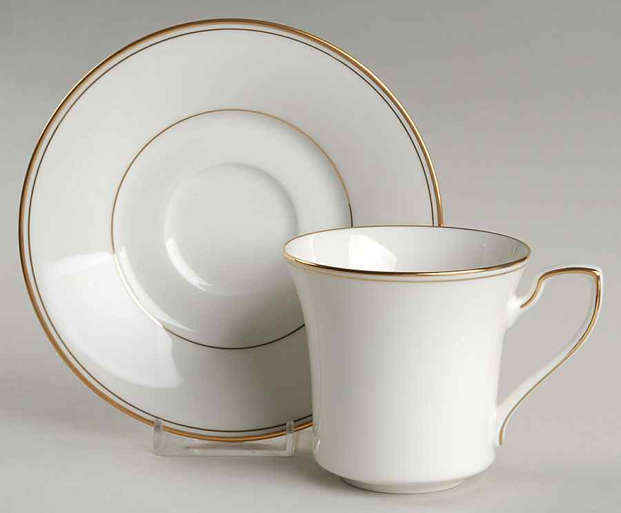 Golden Traditions Flat Cup & Saucer Set by Noritake-1
