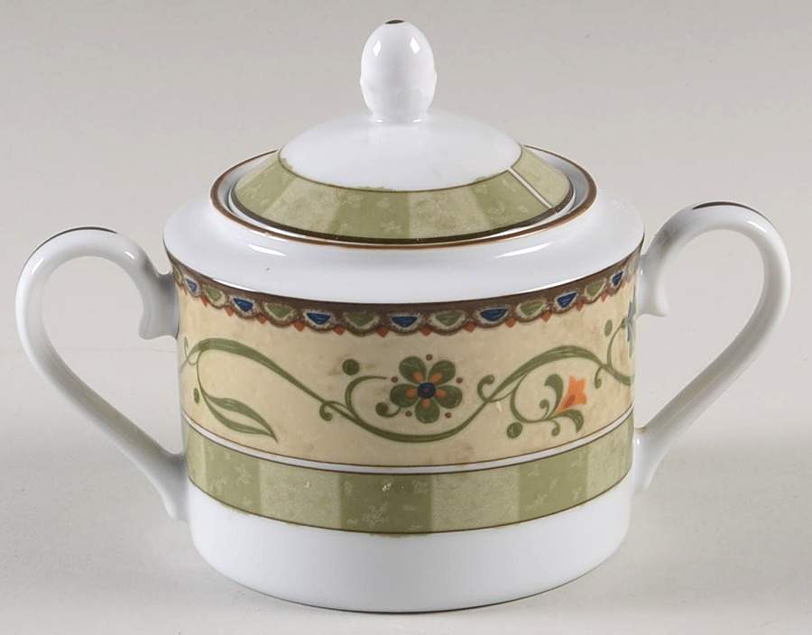 Honeycone Sugar Bowl & Lid by Noritake-1