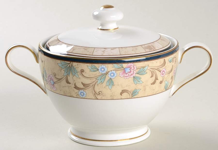 Loretto Sugar Bowl & Lid by Noritake-1