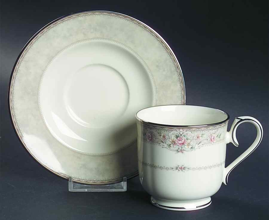 Newcastle Footed Cup & Saucer Set by Noritake-1