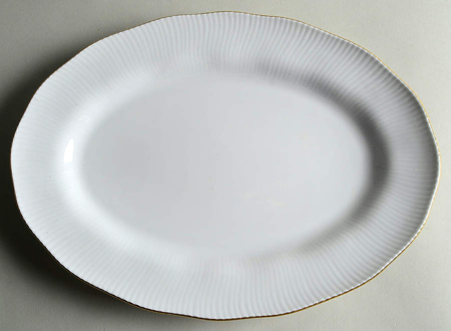 Pacific Hill Gold 13" Oval Serving Platter by Noritake-1