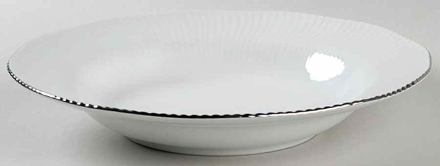 Pacific Hill Platinum Large Rim Soup Bowl by Noritake-1