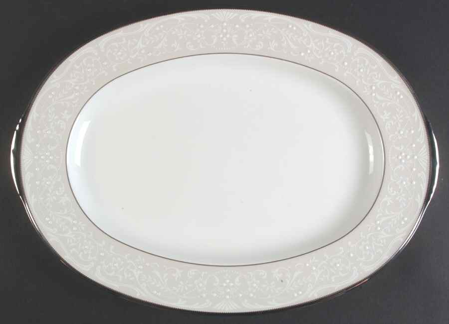 Silver Palace 16" Oval Serving Platter by Noritake-1
