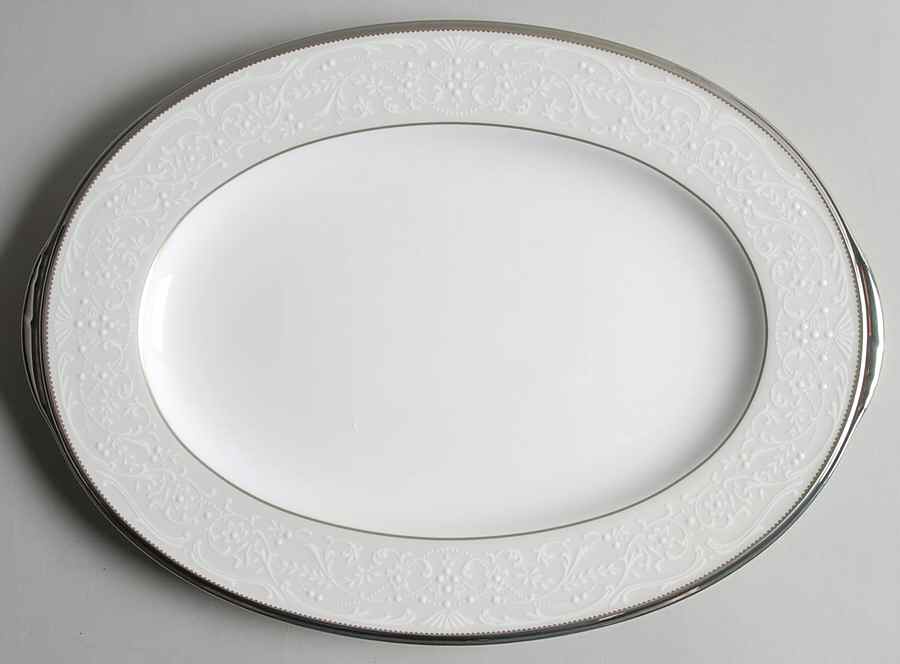 Silver Palace 12" Oval Serving Platter by Noritake-1