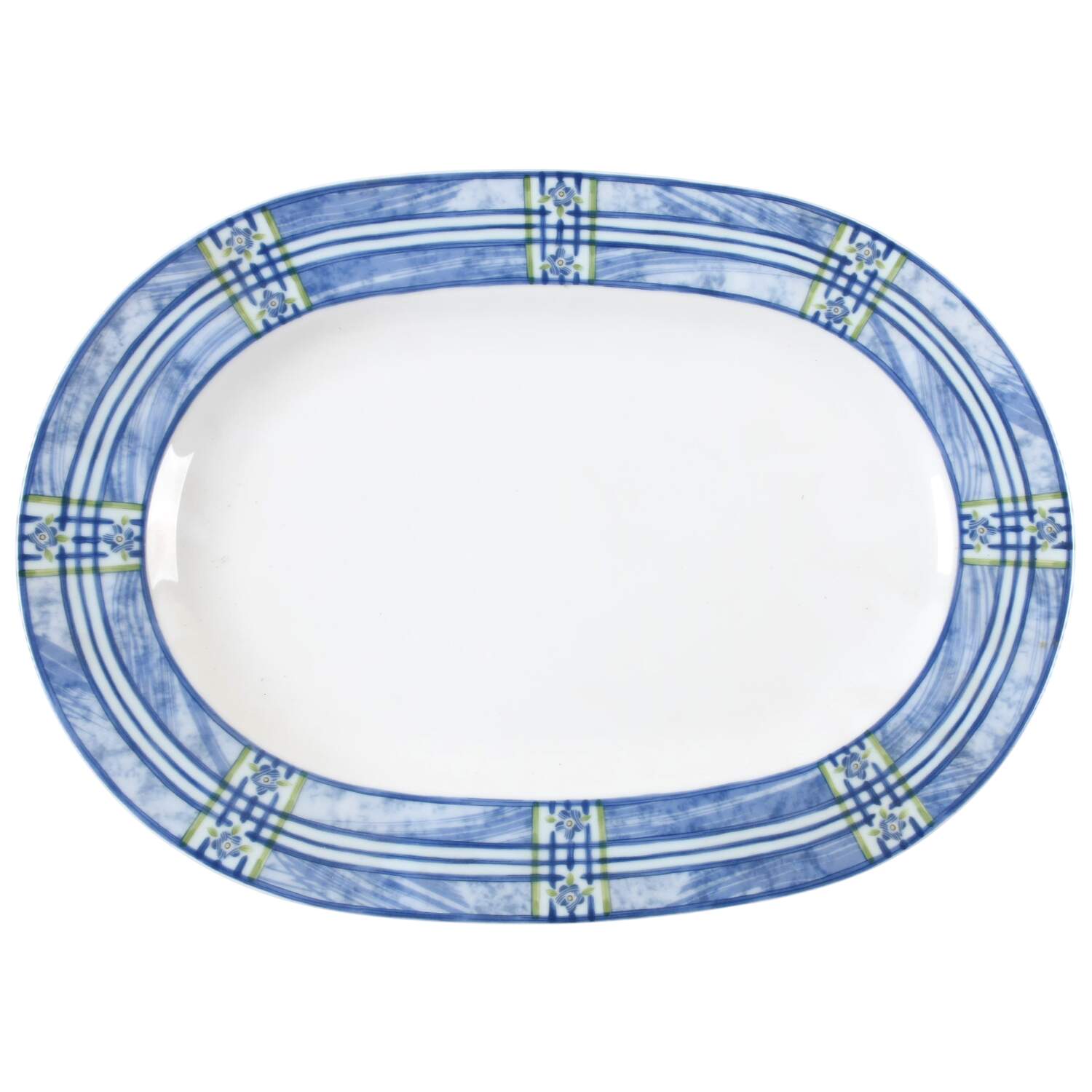 Spanish Flowers 14" Oval Serving Platter by Noritake-1