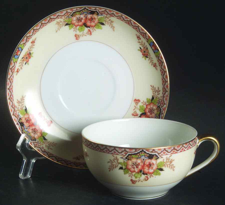 Desota Flat Cup & Saucer Set by Noritake-1