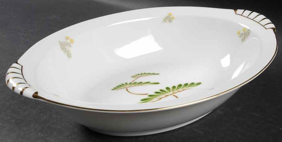 NAR31 10" Oval Vegetable Bowl by Narumi-1