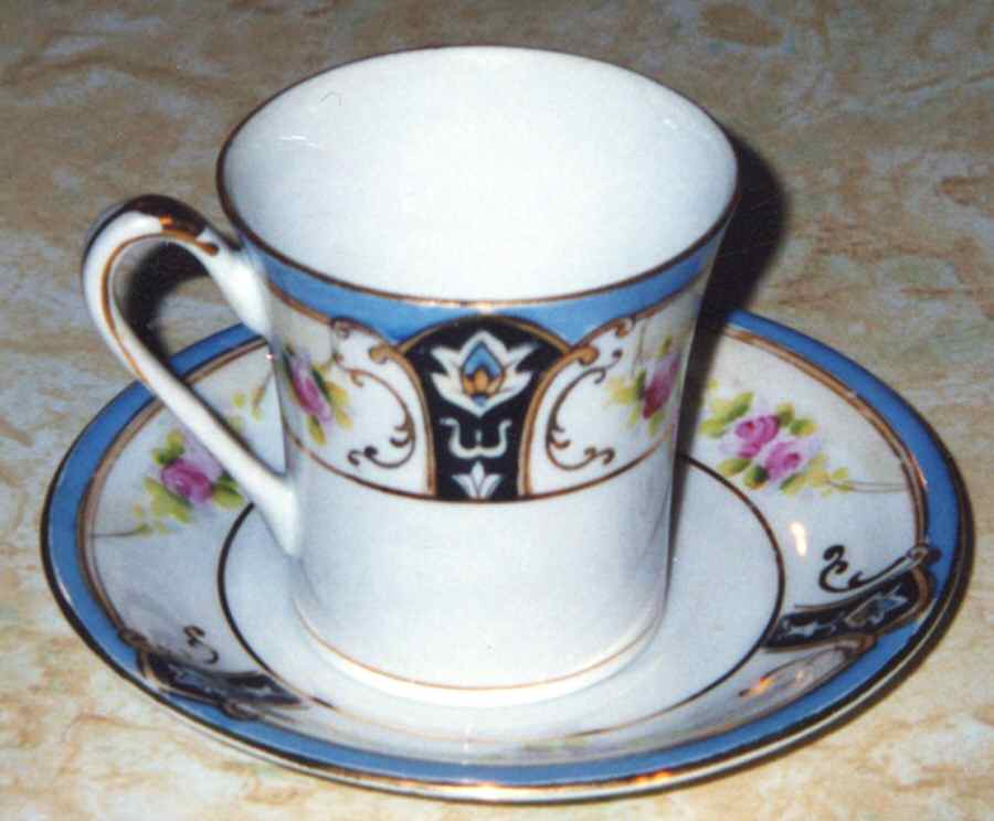 N1044 Flat Cup & Saucer Set by Noritake-1