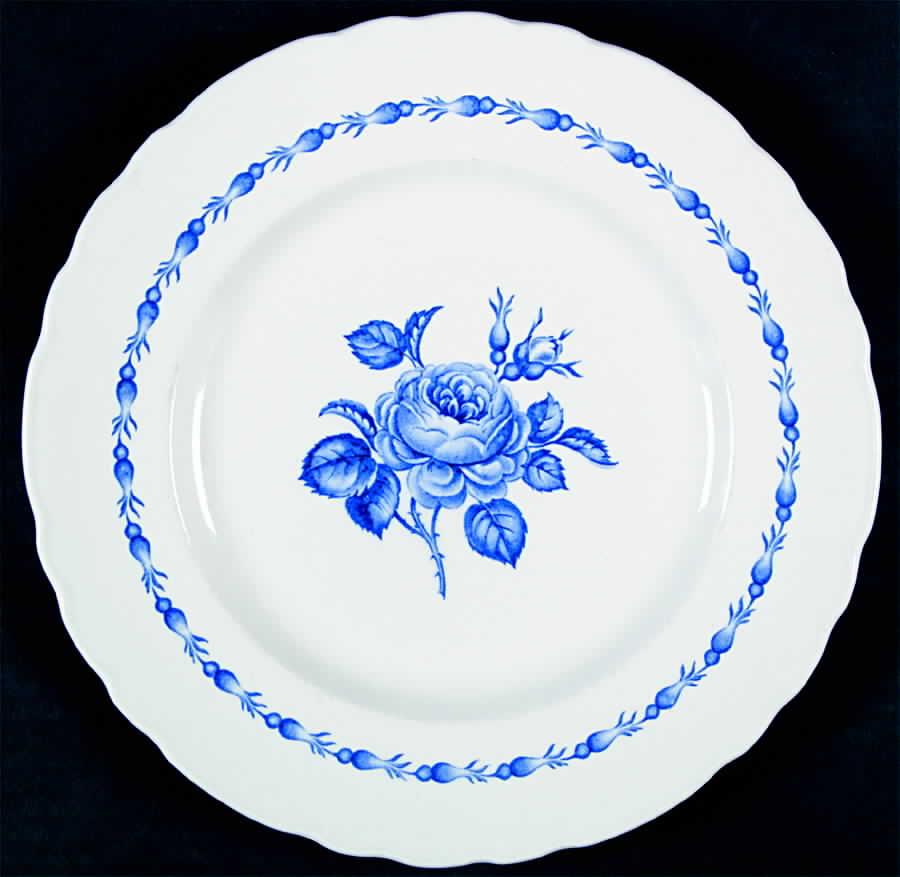 Blue Rose Dinner Plate by Newport-1