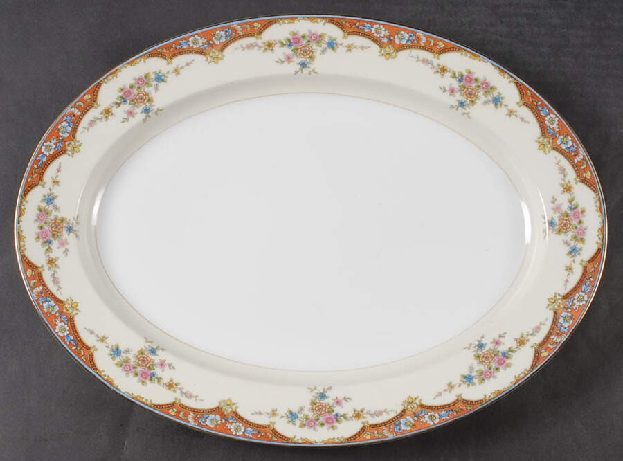 N1047 16" Oval Serving Platter by Noritake-1