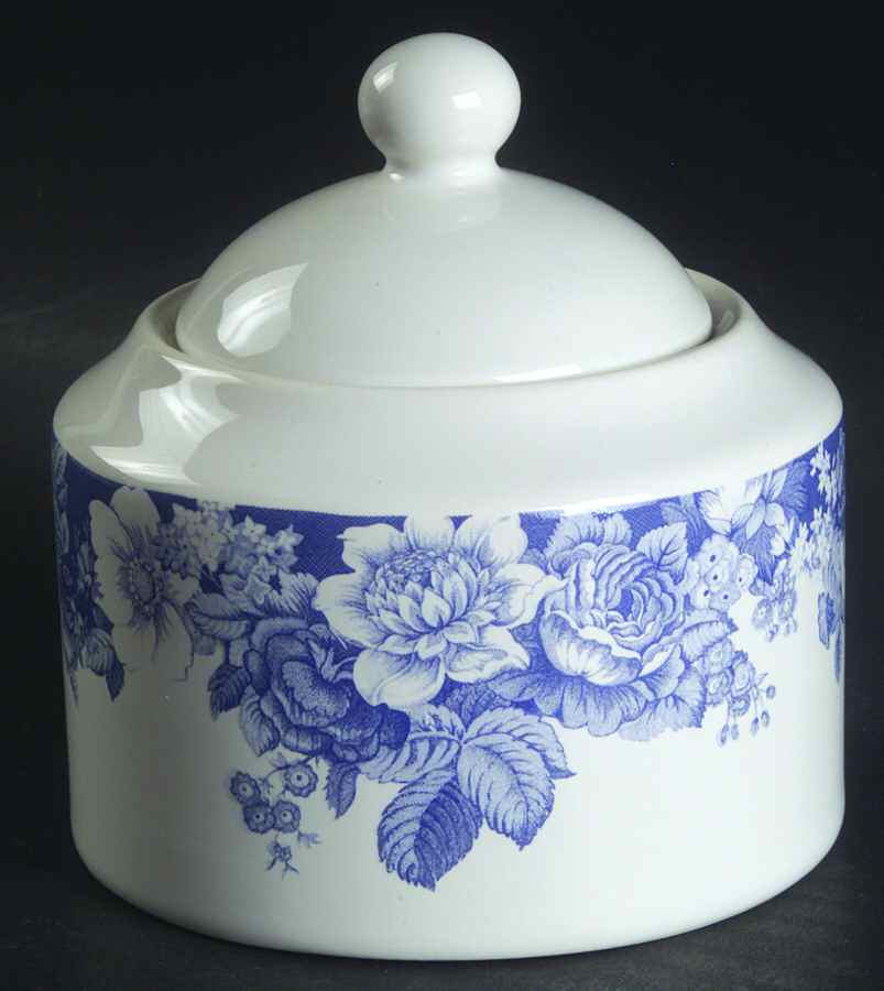 Indigo Rose Sugar Bowl & Lid by Nautica-1