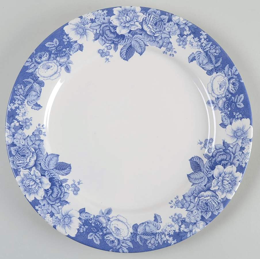 Indigo Rose Dinner Plate by Nautica-1