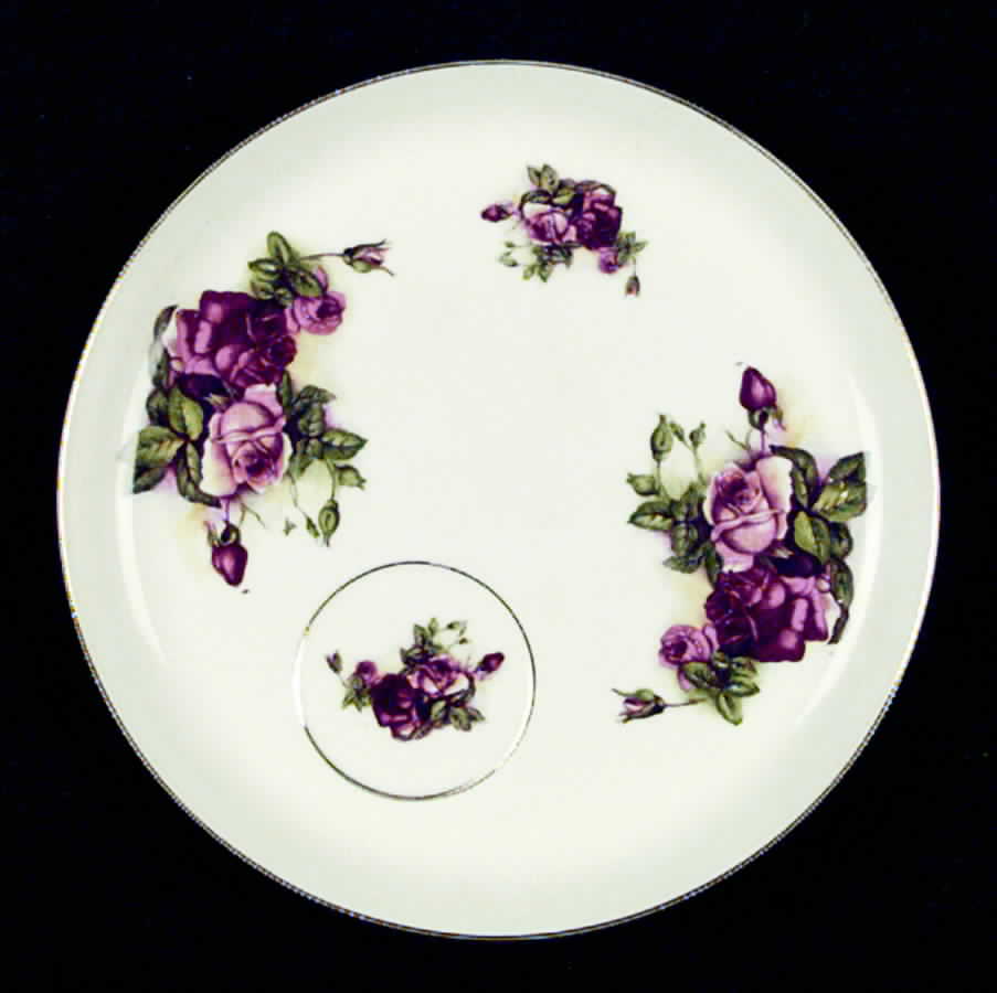 June Rose Snack Plate by Norcrest-1
