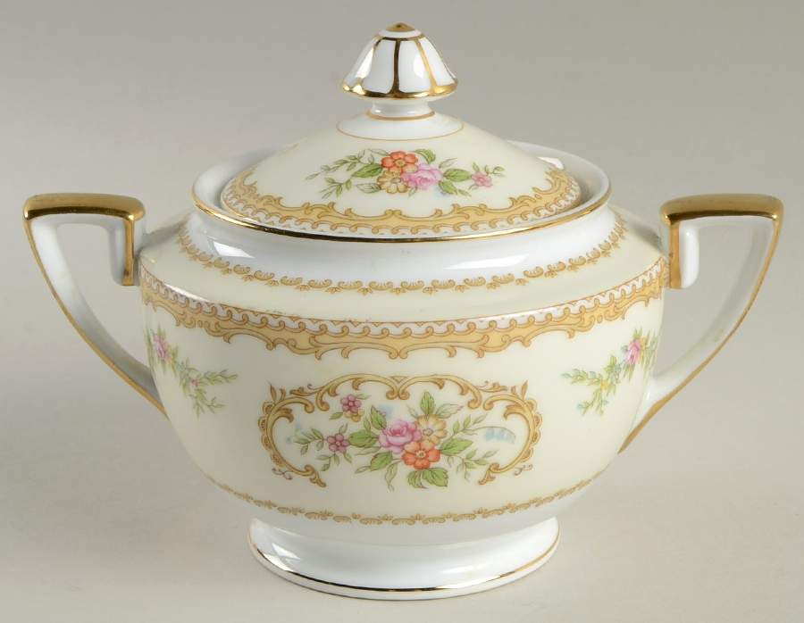 Mystery #154 Sugar Bowl & Lid by Noritake-1