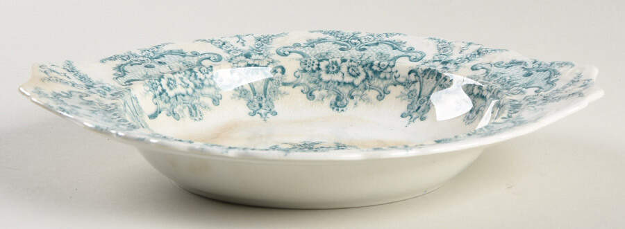 Monarch Blue Green Round Butter No Lid by New Wharf-1