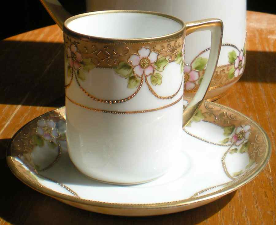N1086 Flat Demitasse Cup & Saucer Set by Noritake-1