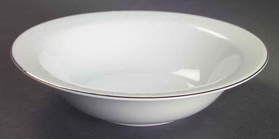 White Lace Platinum Fruit/Cereal Bowl by Nikko-1