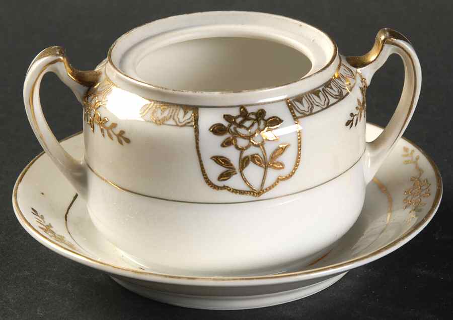N1097 Mustard with Attached Underplate No Lid by Noritake-1