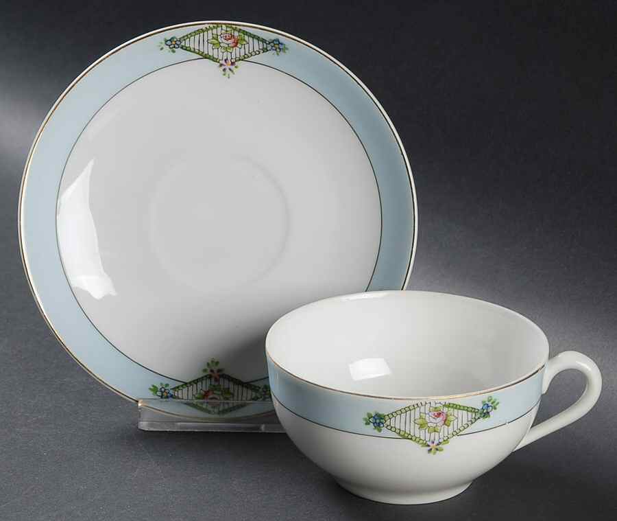 N1113 Flat Cup & Saucer Set by Noritake-1