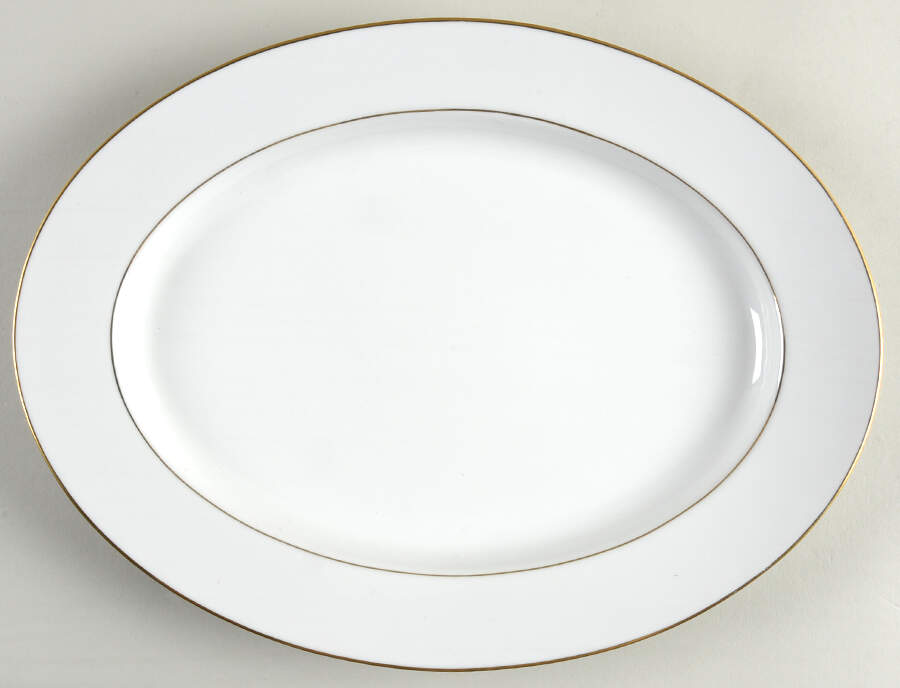Regency Gold 13" Oval Serving Platter by Noritake-1
