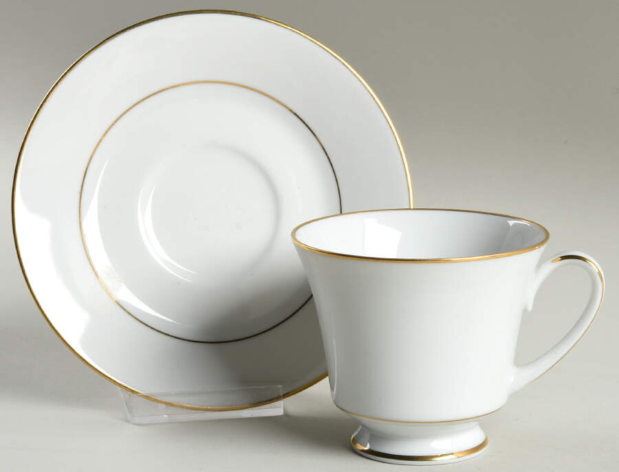 Regency Gold Footed Cup & Saucer Set by Noritake-1