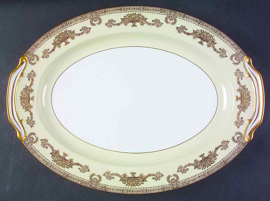 Goldana 16" Oval Serving Platter by Noritake-1