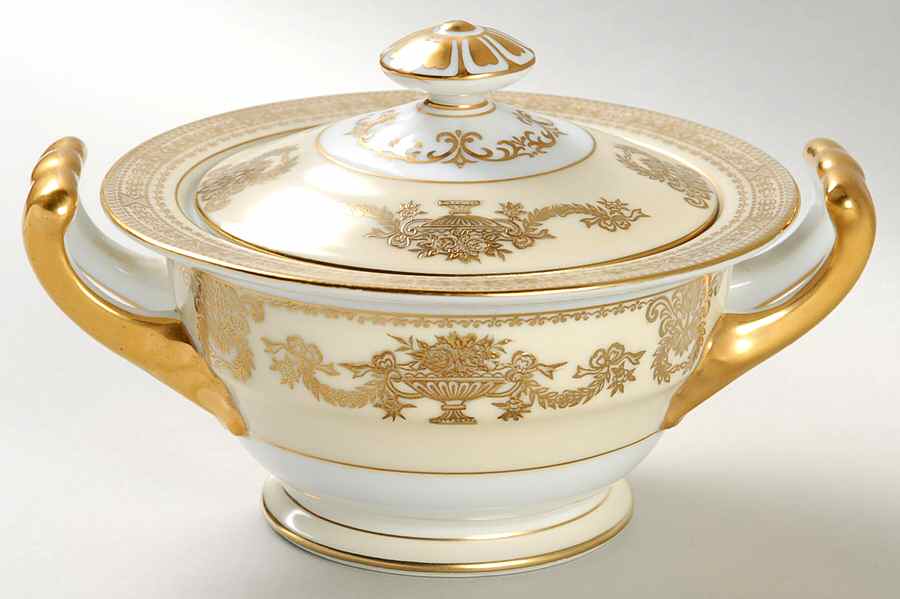Goldana Sugar Bowl & Lid by Noritake-1
