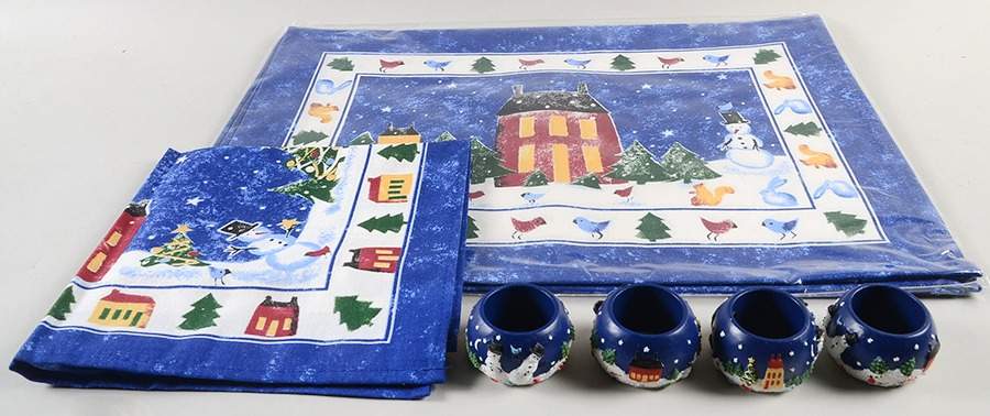 Winter Wonderland (Set of 12) Placemats,Linen Napkins&Napkin Rings by Nikko-1