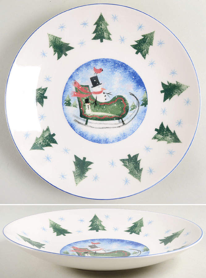 Winter Wonderland 11" Pasta Serving Bowl by Nikko-1