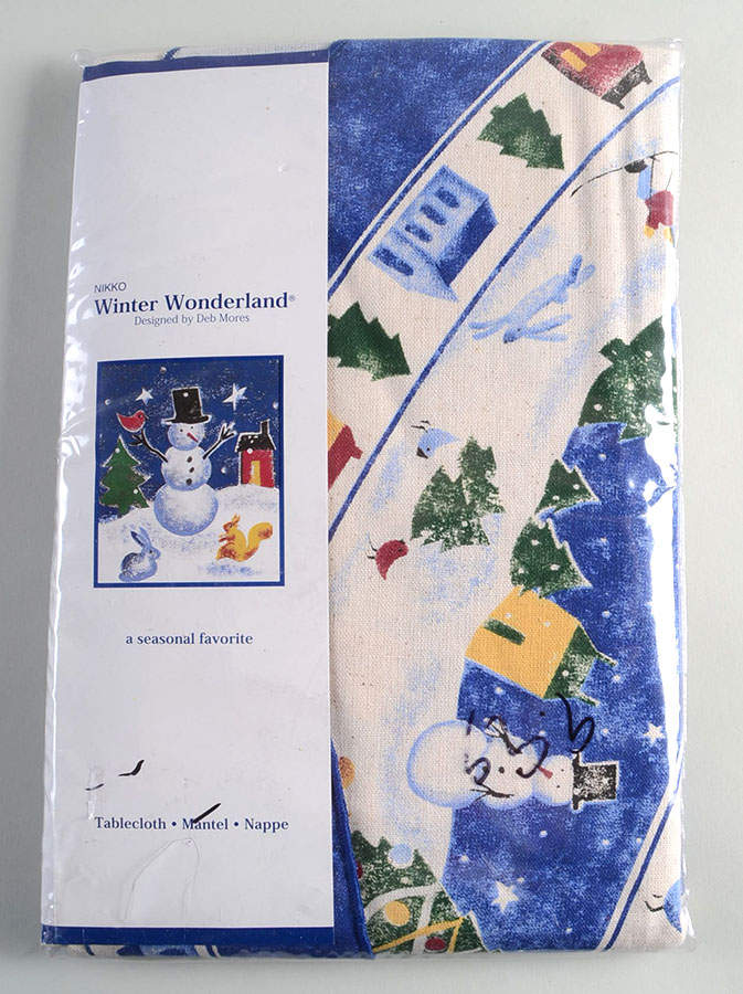 Winter Wonderland 64" X 88" Oblong Tablecloth by Nikko-1