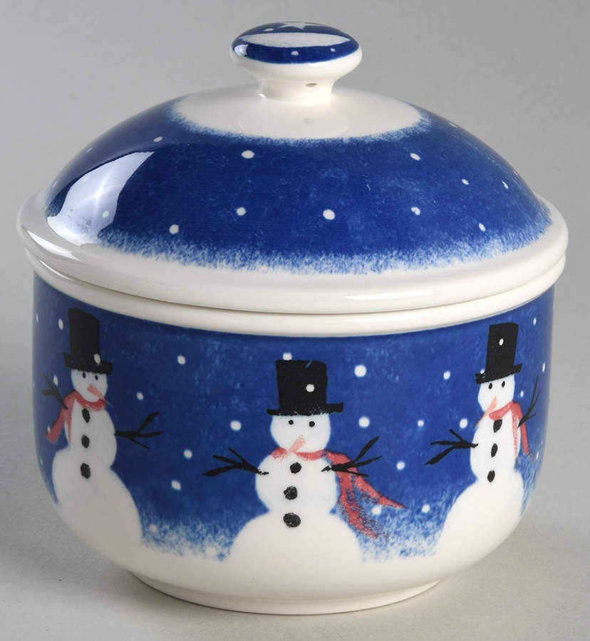 Winter Wonderland Sugar Bowl & Lid by Nikko-1