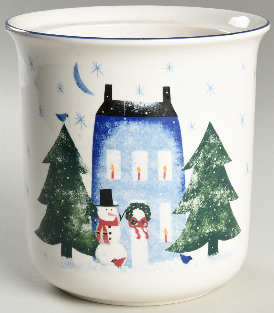 Winter Wonderland Cookie Jar No Lid by Nikko-1