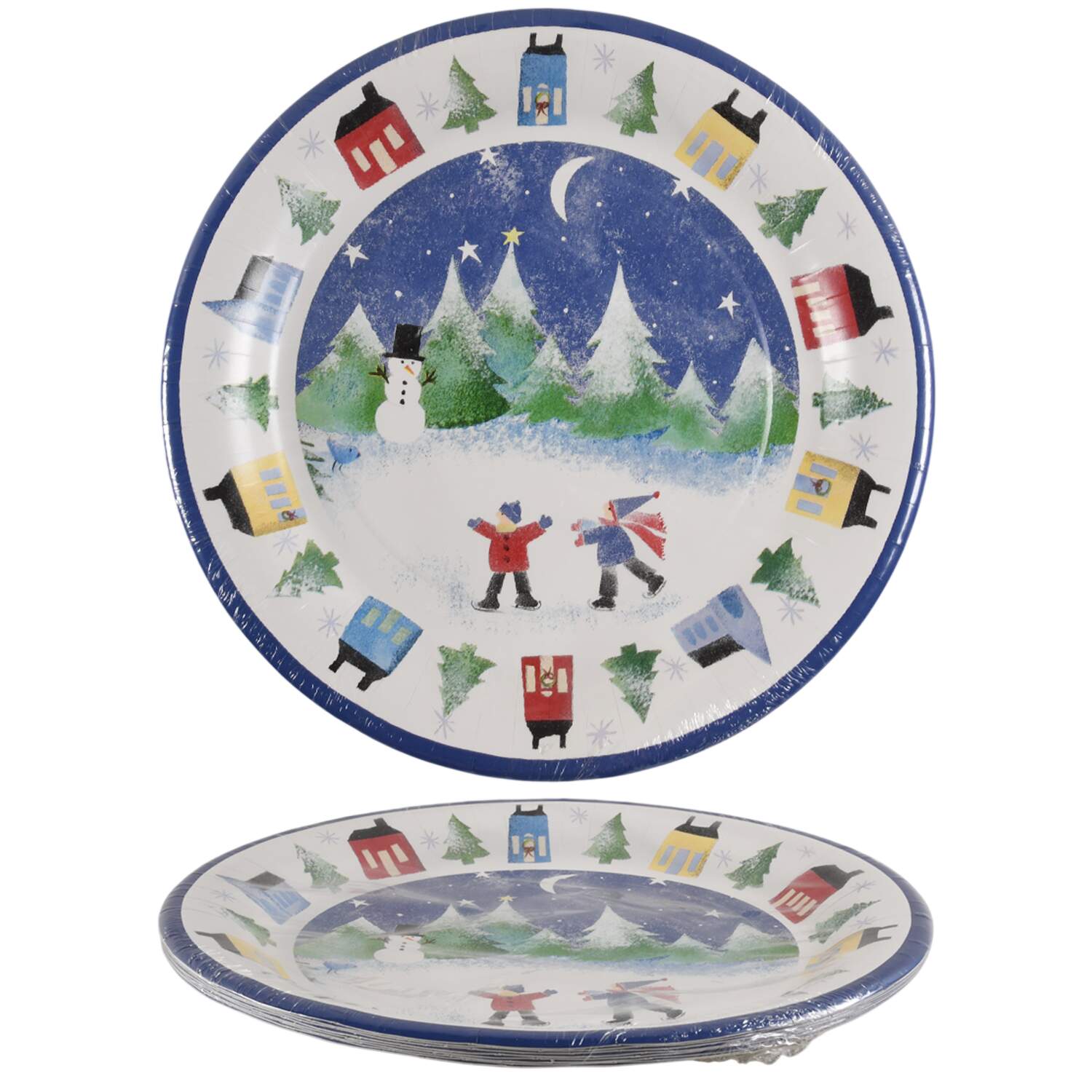 Winter Wonderland Pack of 8 - Paper Dinner Plate by Nikko-1
