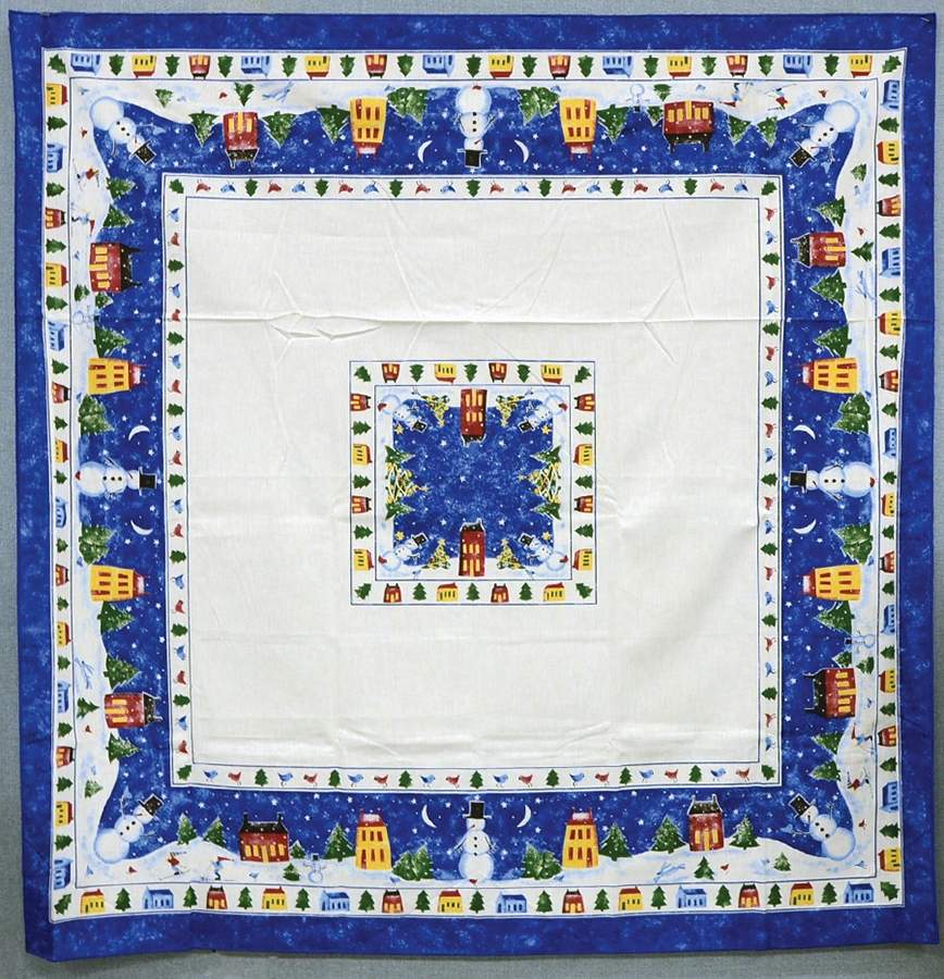 Winter Wonderland 52" Square Tablecloth by Nikko-1