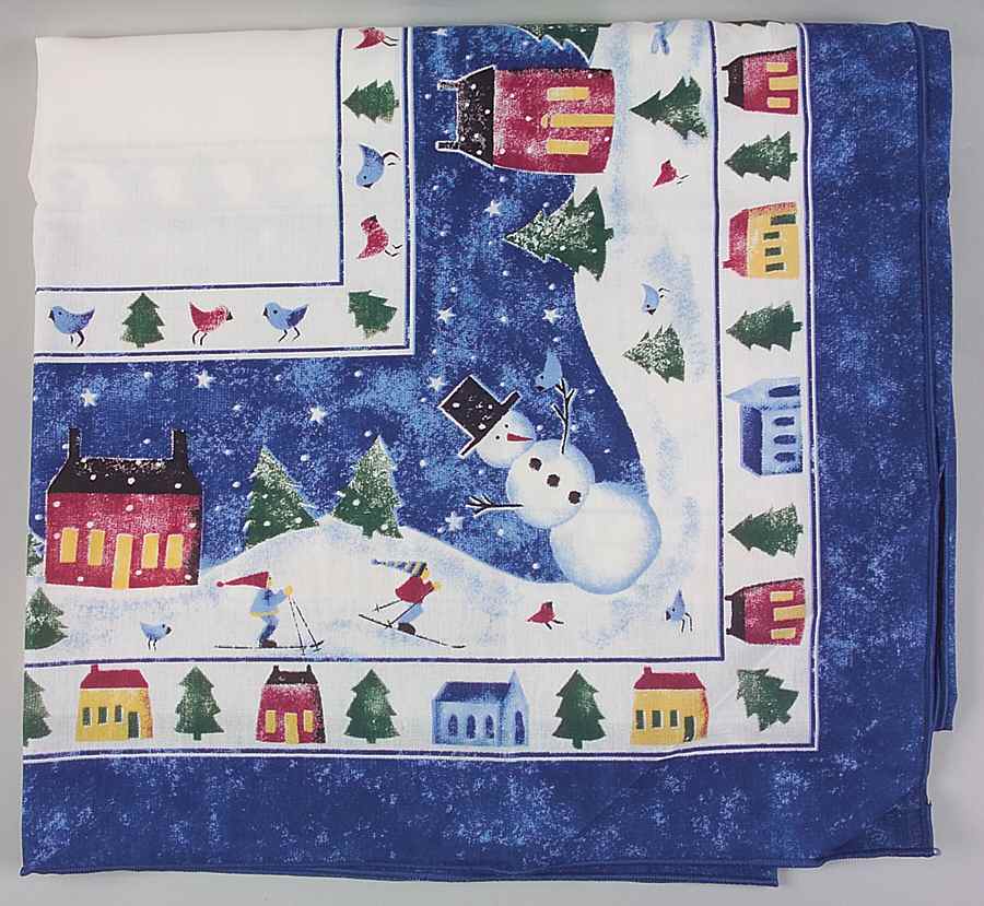 Winter Wonderland 60" x 118" Rectangular Tablecloth by Nikko-1