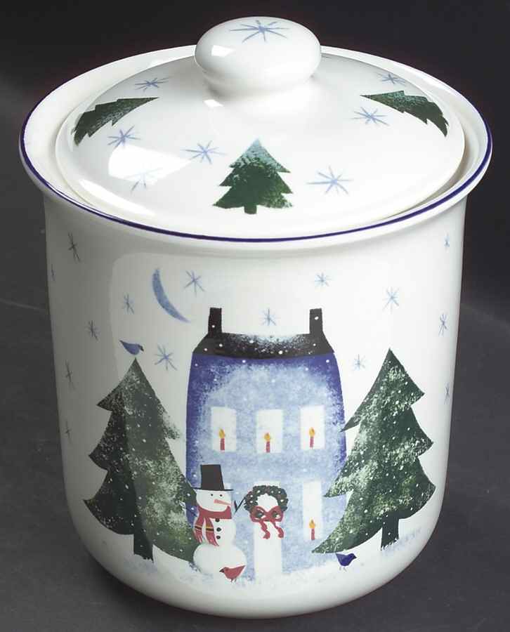 Winter Wonderland Cookie Jar & Lid by Nikko-1