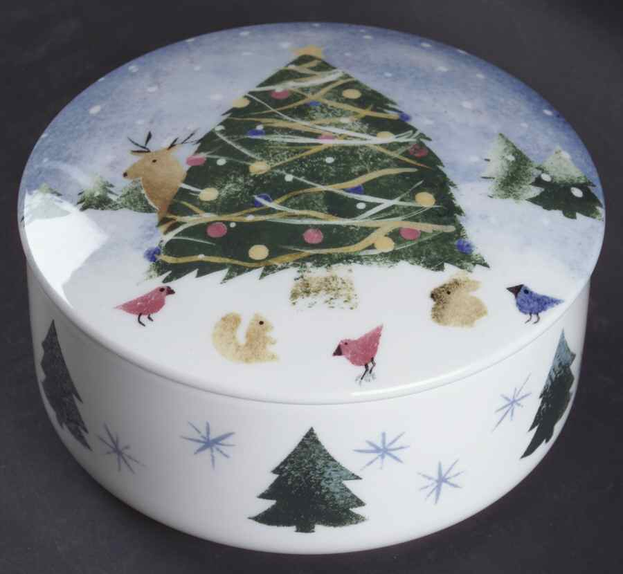 Winter Wonderland Bon Bon & Lid by Nikko-1