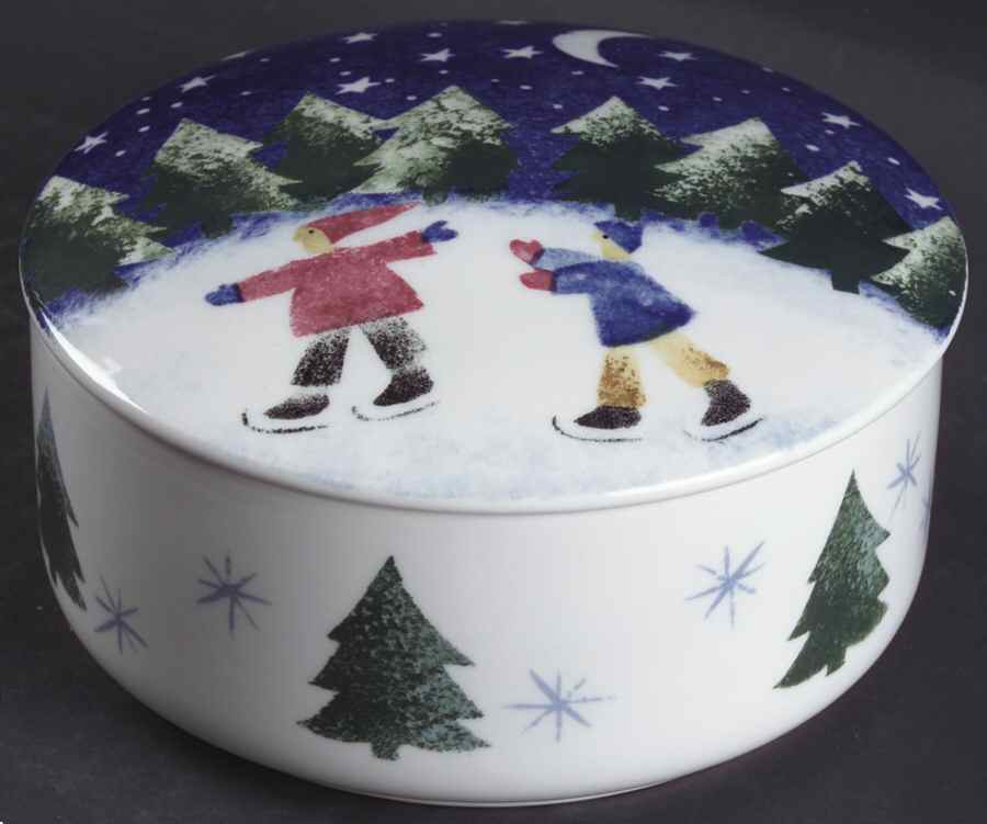 Winter Wonderland Bon Bon & Lid by Nikko-1