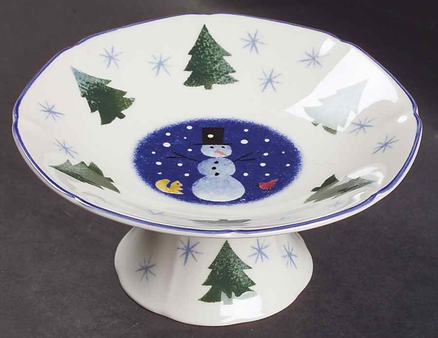 Winter Wonderland Round Compote (Height X Width) by Nikko-1