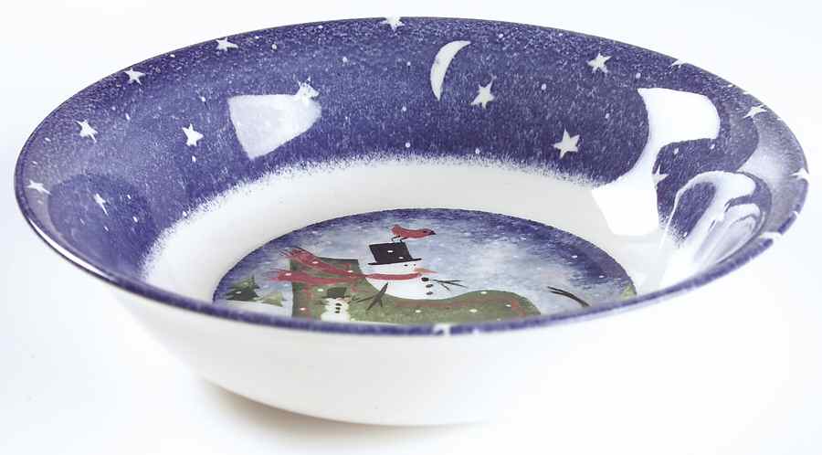 Winter Wonderland 9" Round Vegetable Bowl by Nikko-1