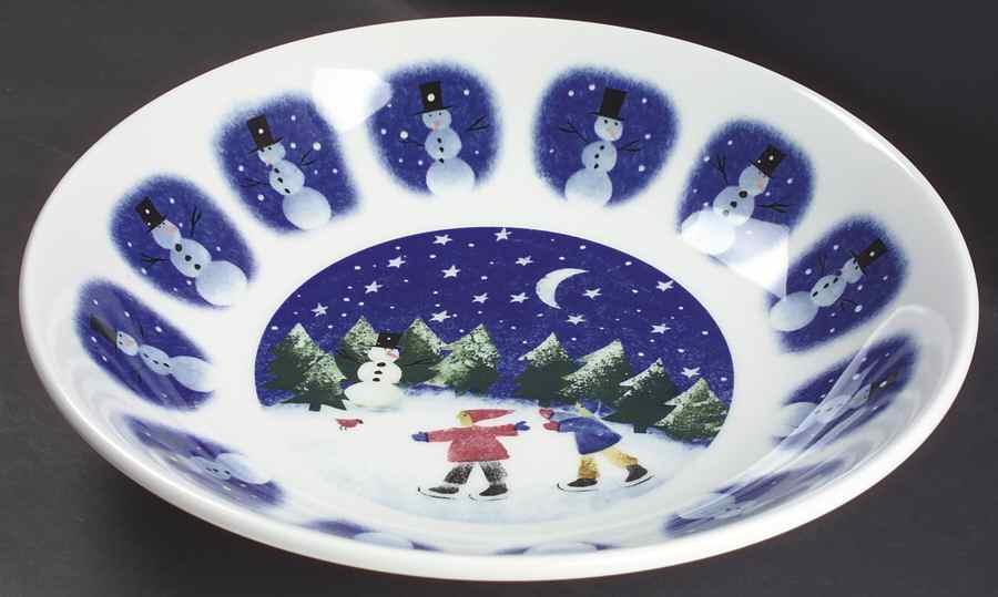 Winter Wonderland 12" Pasta Serving Bowl by Nikko-1