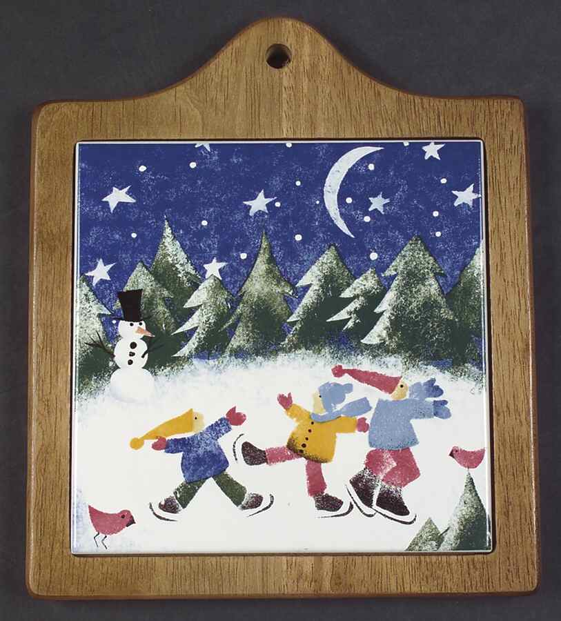 Winter Wonderland Wood Frame Trivet by Nikko-1