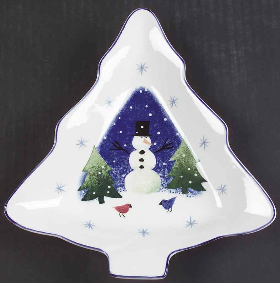 Winter Wonderland 1 Part Medium Tree Shaped Dish by Nikko-1