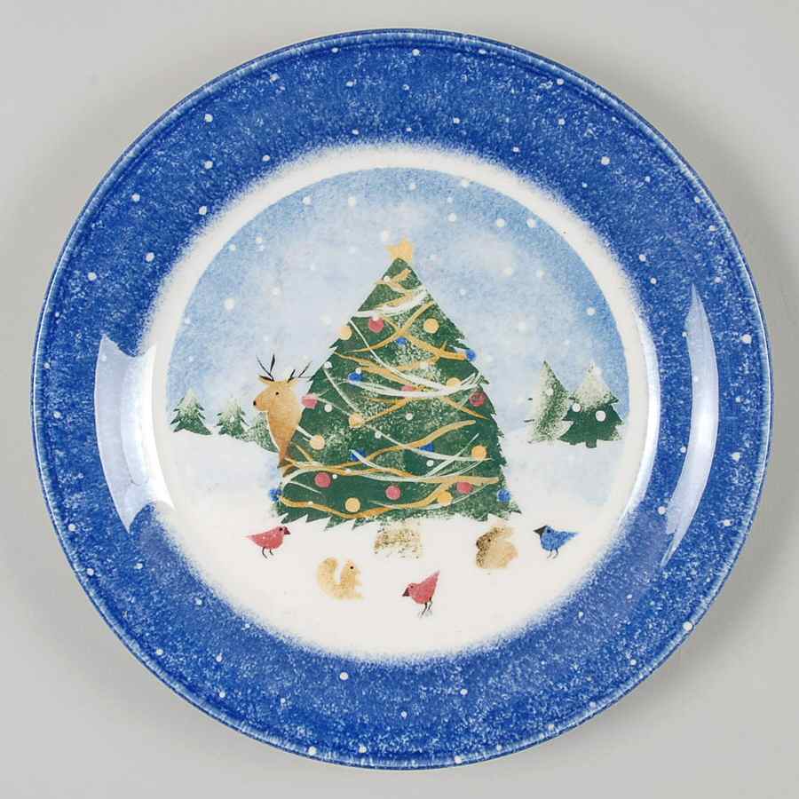 Winter Wonderland Salad/Dessert Plate by Nikko-1